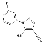 5-amino-1-(3-fluorophenyl)-1H-pyrazole-4-carbonitrile