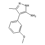 4-(3-methoxyphenyl)-5-methyl-1H-pyrazol-3-amine