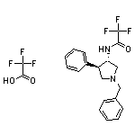 rac-N-[(3R,4S)-1-benzyl-4-phenylpyrrolidin-3-yl]-2,2,2-trifluoroacetamide, trifluoroacetic acid