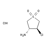 rac-(3R,4S)-3-amino-4-chloro-1$l^{6}-thiolane-1,1-dione hydrochloride