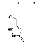 5-(aminomethyl)-2,3-dihydro-1H-pyrazol-3-one dihydrochloride