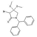 3-bromo-1-(diphenylmethyl)-4,4-dimethoxypyrrolidin-2-one