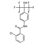 2-chloro-N-[4-(1,1,1,3,3,3-hexafluoro-2-hydroxypropan-2-yl)phenyl]benzamide