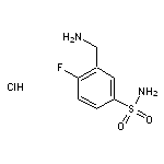 3-(aminomethyl)-4-fluorobenzene-1-sulfonamide hydrochloride