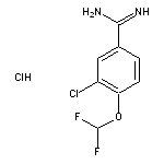 3-chloro-4-(difluoromethoxy)benzene-1-carboximidamide hydrochloride