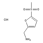 (5-methanesulfonylfuran-2-yl)methanamine hydrochloride