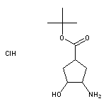 tert-butyl 3-amino-4-hydroxycyclopentane-1-carboxylate hydrochloride