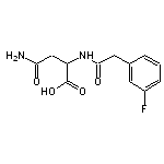 3-carbamoyl-2-[2-(3-fluorophenyl)acetamido]propanoic acid