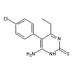 6-amino-5-(4-chlorophenyl)-4-ethyl-1,2-dihydropyrimidine-2-thione