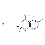 6-fluoro-2,2-dimethyl-3,4-dihydro-2H-1-benzopyran-4-amine hydrochloride