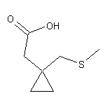 2-{1-[(methylsulfanyl)methyl]cyclopropyl}acetic acid