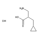 3-amino-2-(cyclopropylmethyl)propanoic acid hydrochloride