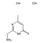 2-(aminomethyl)-6-methyl-3,4-dihydropyrimidin-4-one dihydrochloride