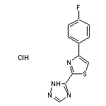 5-[4-(4-fluorophenyl)-1,3-thiazol-2-yl]-1H-1,2,4-triazole hydrochloride