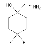 1-(aminomethyl)-4,4-difluorocyclohexan-1-ol