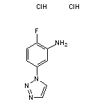 2-fluoro-5-(1H-1,2,3-triazol-1-yl)aniline dihydrochloride