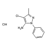 4-chloro-3-methyl-1-phenyl-1H-pyrazol-5-amine hydrochloride