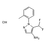 5-(difluoromethyl)-1-(2-methylphenyl)-1H-pyrazol-4-amine hydrochloride