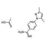 4-(3,5-dimethyl-1H-pyrazol-1-yl)benzene-1-carboximidamide, acetic acid