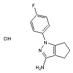 1-(4-fluorophenyl)-1H,4H,5H,6H-cyclopenta[c]pyrazol-3-amine hydrochloride