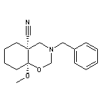 rac-(4aR,8aR)-3-benzyl-8a-methoxy-octahydro-2H-1,3-benzoxazine-4a-carbonitrile