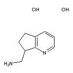 5H,6H,7H-cyclopenta[b]pyridin-7-ylmethanamine dihydrochloride