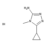 5-cyclopropyl-4-methyl-4H-1,2,4-triazol-3-amine hydroiodide