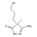 3-amino-4-(3-hydroxypropyl)-4-methyl-4,5-dihydro-1H-pyrazol-5-one