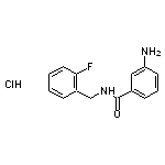 3-amino-N-[(2-fluorophenyl)methyl]benzamide hydrochloride