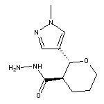 rac-(2R,3R)-2-(1-methyl-1H-pyrazol-4-yl)oxane-3-carbohydrazide