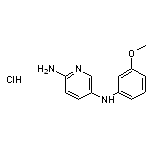 5-N-(3-methoxyphenyl)pyridine-2,5-diamine hydrochloride