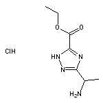 ethyl 3-(1-aminoethyl)-1H-1,2,4-triazole-5-carboxylate hydrochloride