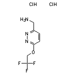 [6-(2,2,2-trifluoroethoxy)pyridazin-3-yl]methanamine dihydrochloride