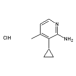 3-cyclopropyl-4-methylpyridin-2-amine hydrochloride