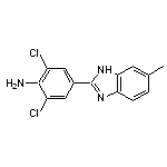 2,6-dichloro-4-(6-methyl-1H-1,3-benzodiazol-2-yl)aniline