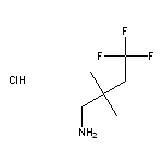 4,4,4-trifluoro-2,2-dimethylbutan-1-amine hydrochloride