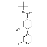 rac-tert-butyl (3R,4S)-3-amino-4-(3-fluorophenyl)piperidine-1-carboxylate