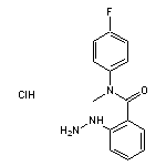 N-(4-fluorophenyl)-2-hydrazinyl-N-methylbenzamide hydrochloride