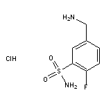 5-(aminomethyl)-2-fluorobenzene-1-sulfonamide hydrochloride