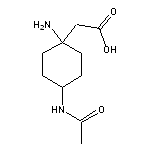 2-(1-amino-4-acetamidocyclohexyl)acetic acid