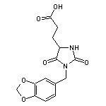 3-[1-(2H-1,3-benzodioxol-5-ylmethyl)-2,5-dioxoimidazolidin-4-yl]propanoic acid