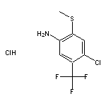 4-chloro-2-(methylsulfanyl)-5-(trifluoromethyl)aniline hydrochloride