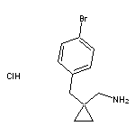 {1-[(4-bromophenyl)methyl]cyclopropyl}methanamine hydrochloride