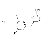 5-[(3,5-difluorophenyl)methyl]-1,3-thiazol-2-amine hydrochloride