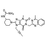 {1-[7-(but-2-yn-1-yl)-3-methyl-1-[(4-methylquinazolin-2-yl)methyl]-2,6-dioxo-2,3,6,7-tetrahydro-1H-purin-8-yl]piperidin-3-yl}urea