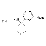 3-(4-aminooxan-4-yl)benzonitrile hydrochloride