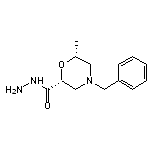 rac-(2R,6R)-4-benzyl-6-methylmorpholine-2-carbohydrazide