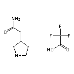 2-(3-Pyrrolidinyl)acetamide Trifluoroacetate