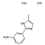 3-(5-methyl-1H-imidazol-2-yl)aniline dihydrochloride