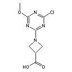 1-(4-chloro-6-methoxy-1,3,5-triazin-2-yl)azetidine-3-carboxylic acid